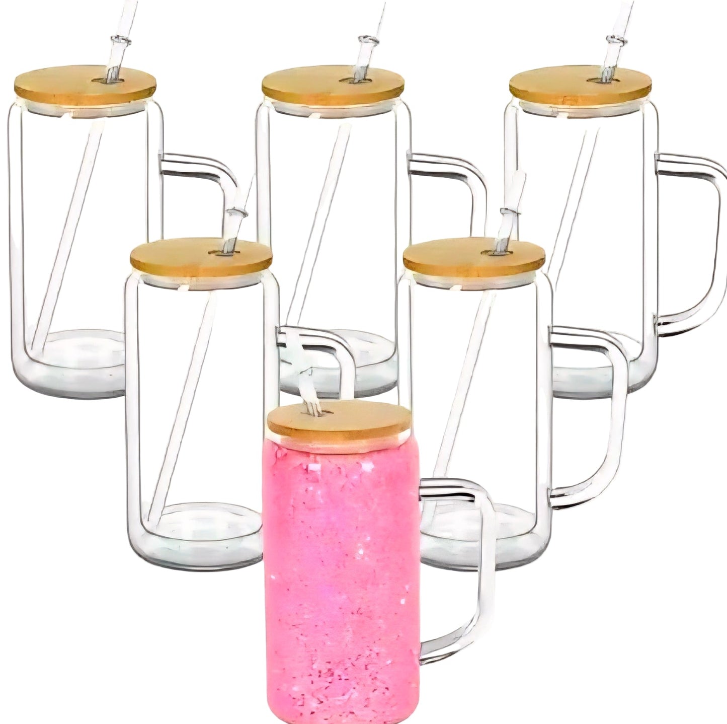 16oz Glass Snowglobe (w/Handle)